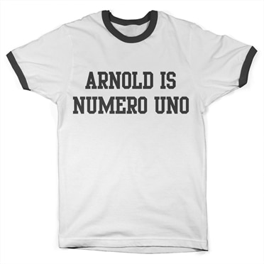 Läs mer om Arnold is Numero Uno Ringer Tee, T-Shirt