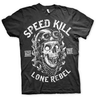 Speed Kills - Lone Rebel T-Shirt, Basic Tee