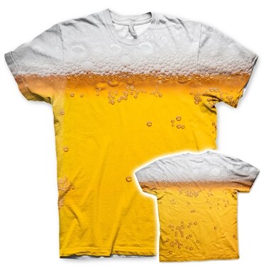 Beer Allover T-Shirt, Modern Fit Polyester Tee
