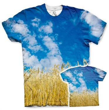 Field Allover T-Shirt, Modern Fit Polyester Tee