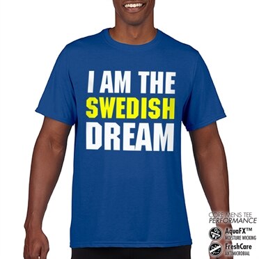 I Am The Swedish Dream Perfomance Mens Tee, CORE PERFORMANCE MENS TEE