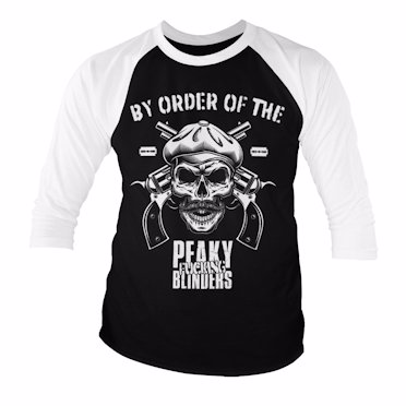 Läs mer om By Order Of The Peaky Blinders Baseball 3/4 Sleeve Tee, Long Sleeve T-Shirt