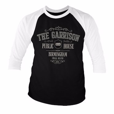 Läs mer om The Garrison Public House Baseball 3/4 Sleeve Tee, Long Sleeve T-Shirt