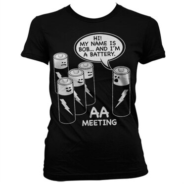 Läs mer om AA Battery Meeting Girly T-Shirt, T-Shirt