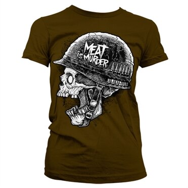 Meat Is Murder Girly T-Shirt, Girly Tee