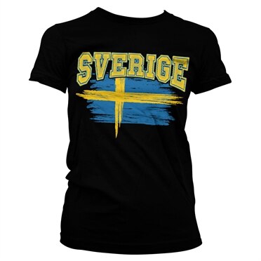 Läs mer om Sverige Girly Tee, T-Shirt