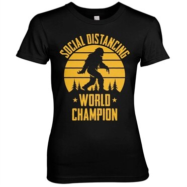 Läs mer om Social Distancing World Champion Girly Tee, T-Shirt