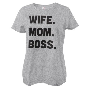 Läs mer om Wife - Mom - Boss Girly Tee, T-Shirt