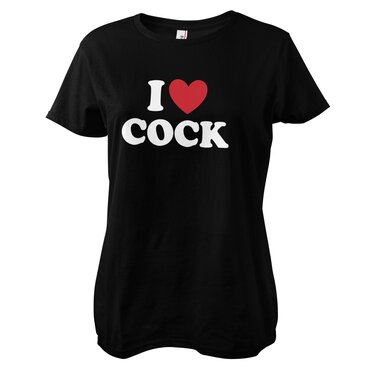 Läs mer om I Love Cock Girly Tee, T-Shirt