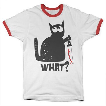 Läs mer om Cat Say What Ringer Tee, T-Shirt
