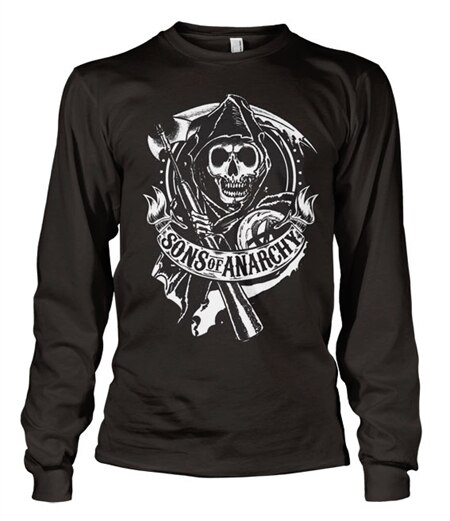 SOA Scroll Reaper Long Sleeve T-Shirt, Long Sleeve T-Shirt