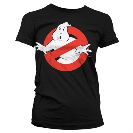 Läs mer om Ghostbusters Distressed Logo Girly T-Shirt, T-Shirt