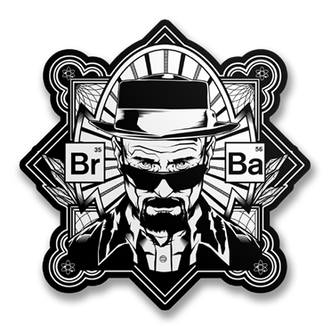Läs mer om Br-Ba Heisenberg Sticker, Accessories
