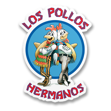 Läs mer om Los Pollos Hermanos Logotype Sticker, Accessories