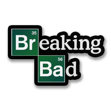 Läs mer om Breaking Bad Logotype Sticker, Accessories