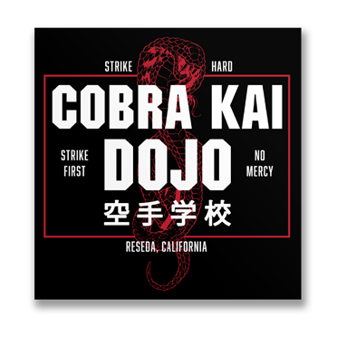 Läs mer om Cobra Kai Dojo Sticker, Accessories