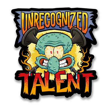 Läs mer om Squidward Tentacles - Unrecognized Talent Sticker, Accessories