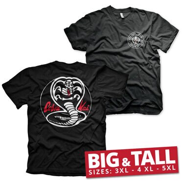 Läs mer om Cobra Kai White Patches Big & Tall T-Shirt, T-Shirt