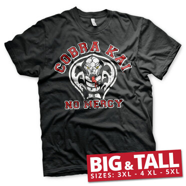 Läs mer om Cobra Kai - No Mercy Big & Tall T-Shirt, T-Shirt