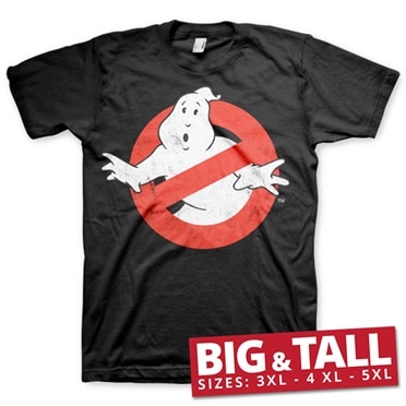 Läs mer om Ghostbusters Distressed Logo Big & Tall T-Shirt, T-Shirt