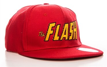 The Flash Text Logo Snapback Cap, Adjustable Snapback Cap