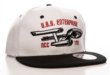 Star Trek U.S.S. Enterprise Snapback Cap, Adjustable Snapback Cap