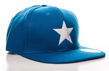 Captain America Star Snapback Cap, Adjustable Snapback Cap