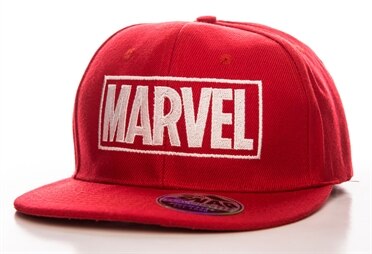 Marvel Red Logo Snapback Cap, Adjustable Snapback Cap