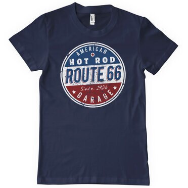 Läs mer om Route 66 - Hot Rod Garage T-Shirt, T-Shirt