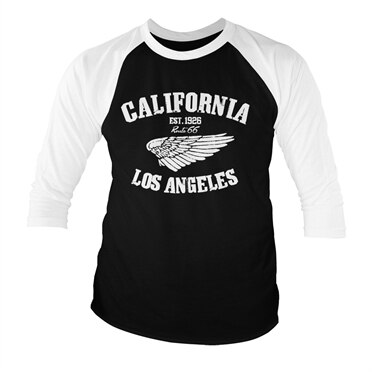 Läs mer om Route 66 California Baseball 3/4 Sleeve Tee, Long Sleeve T-Shirt