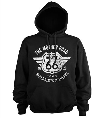 Route 66 - The Mother Road Hoodie, Hooded Pullover