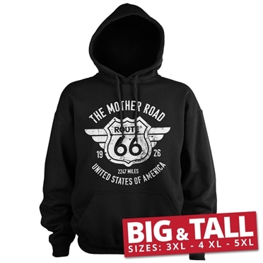 Route 66 - The Mother Road Big & Tall Hoodie, Big & Tall Hooded Pullover