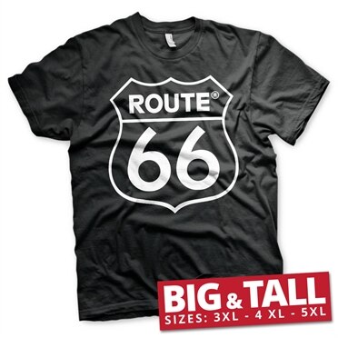 Läs mer om Route 66 Logo Big & Tall T-Shirt, T-Shirt