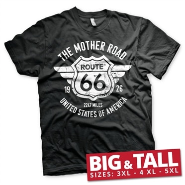 Läs mer om Route 66 - The Mother Road Big & Tall T-Shirt, T-Shirt