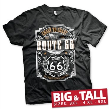 Läs mer om Route 66 - Coast To Coast Big & Tall T-Shirt, T-Shirt