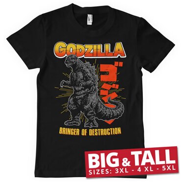 Läs mer om Godzilla - Bringer Of Destruction Big & Tall T-Shirt, T-Shirt