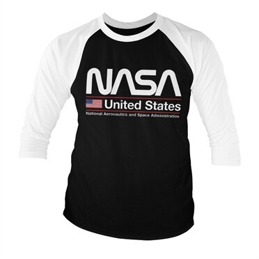 Läs mer om NASA - United States Baseball 3/4 Sleeve Tee, Long Sleeve T-Shirt