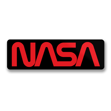 Läs mer om NASA Worm Logo Sticker, Accessories