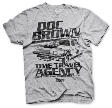 Doc Brown Time Travel Agency T-Shirt, Basic Tee