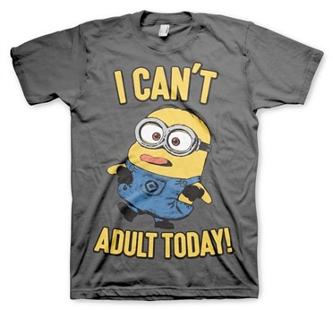 Läs mer om Minions - I Cant Adult Today T-Shirt, T-Shirt