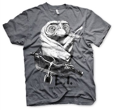 E.T. Biking Distressed T-Shirt, Basic Tee