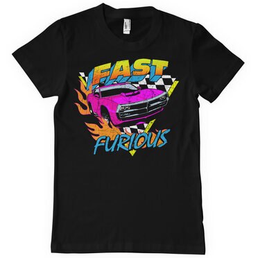 Läs mer om Fast & Furious - Colorful Car T-Shirt, T-Shirt