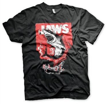 Jaws - Shark Smoke T-Shirt, Basic Tee