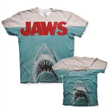 JAWS Allover T-Shirt, Modern Fit Polyester Tee