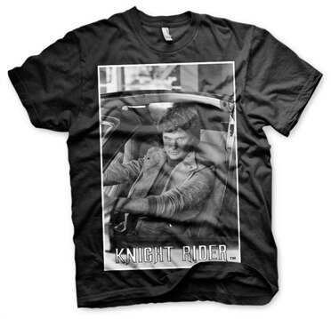 Läs mer om Hasselhoff In Knight Rider T-Shirt, T-Shirt