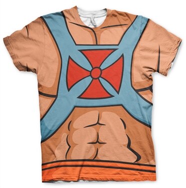 Master Of The Universe - He-Man Allover T-Shirt, Modern Fit Polyester Tee