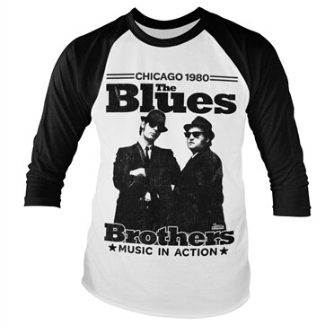 Blues Brothers - Chicago 1980 Baseball Long Sleeve Tee, Baseball Long Sleeve Tee