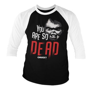 Läs mer om Chucky - You Are So Dead Baseball 3/4 Sleeve Tee, Long Sleeve T-Shirt