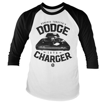 Läs mer om Torettos Dodge Charger Baseball Long Sleeve Tee, Long Sleeve T-Shirt