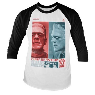 Läs mer om Frankenstein - Horror Show Baseball Long Sleeve Tee, Long Sleeve T-Shirt